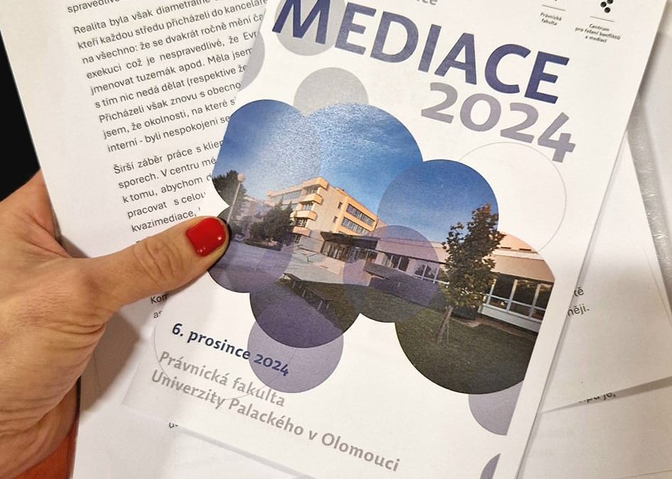 Na mezinárodní vědecké konferenci UPOL Mediace 2024
